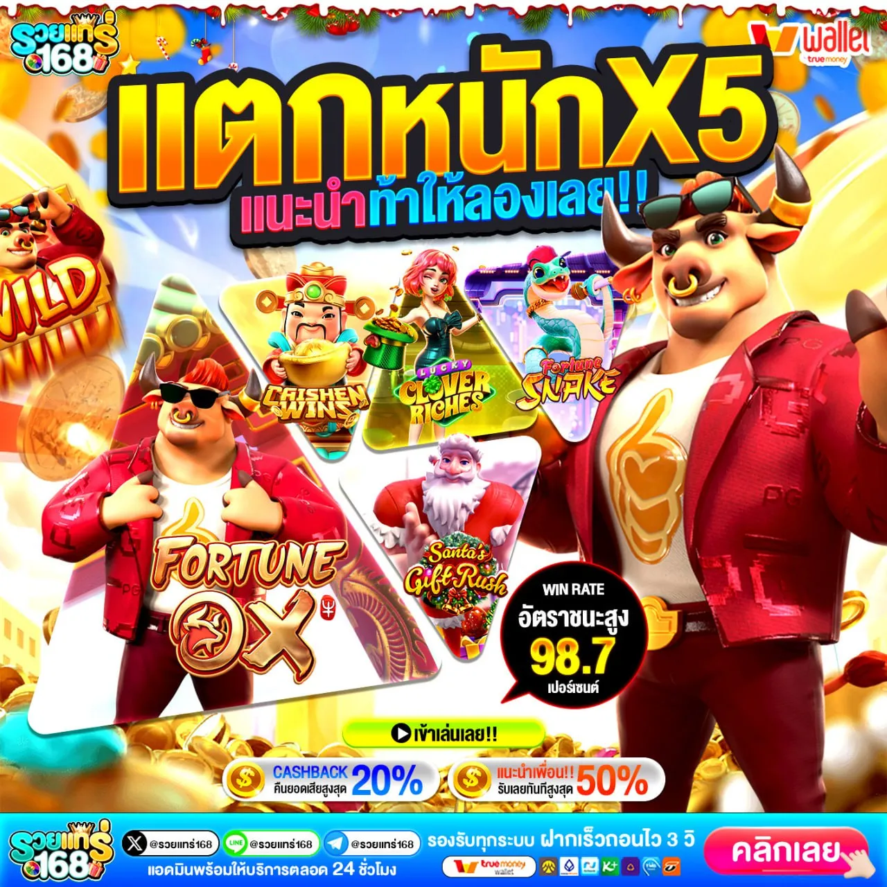 สมัครใหม่รับทันที เครดิตฟรี ยืนยันเบอร์โทรศัพท์ โปรโมชั่นสุดคุ้มวันนี้